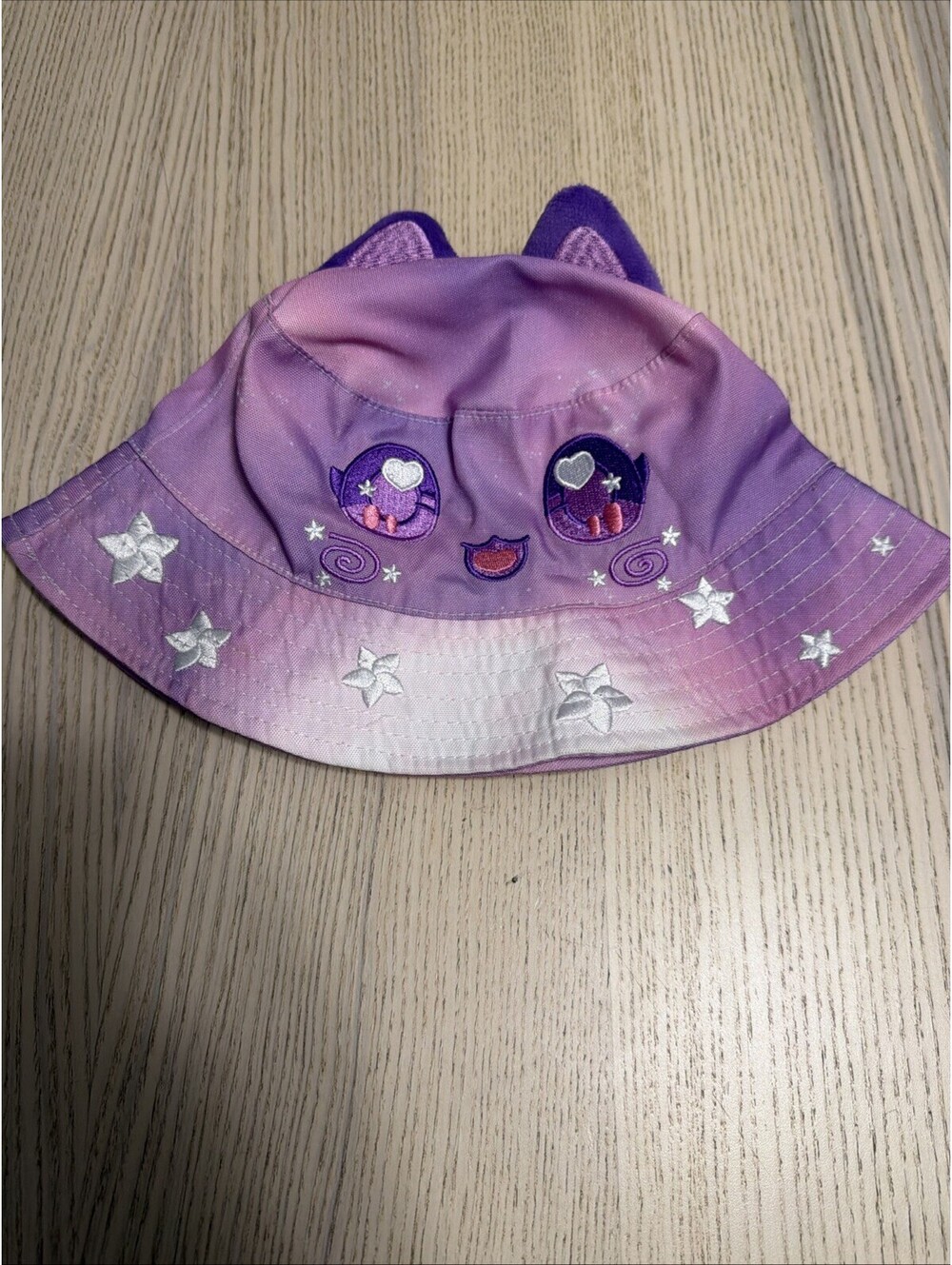 Aphmau MeeMeows Galaxy Cat Bucket Hat Claires Exclusive Pink Purple Plush Ears
